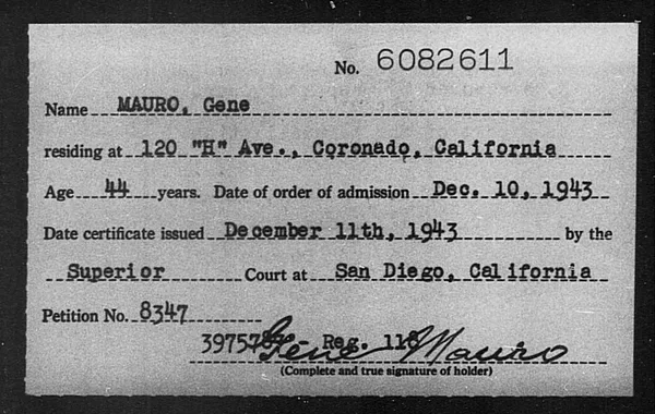 Mauro, Gene - 1943