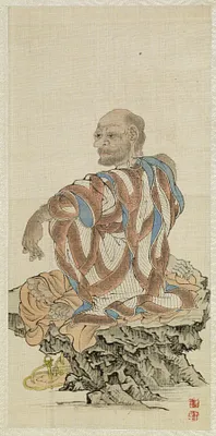 Leaf from Album Depicting the Sixteen Lohans (Arhats)