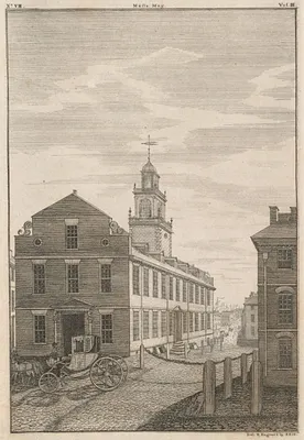 S.W. view of the State-House, in Boston