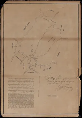 Map of the town of Dedham taken in the year 1795 by order of the General Court at their session June 18 1794