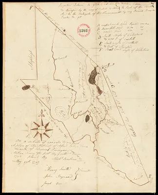 Plan of Alfred surveyed by Michel Bowden dated May 29, 1795.