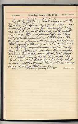 Diary Entry of Harry S. Truman