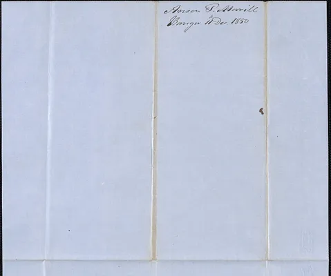 Anson P. Morrill to George Coffin, 11 December 1850