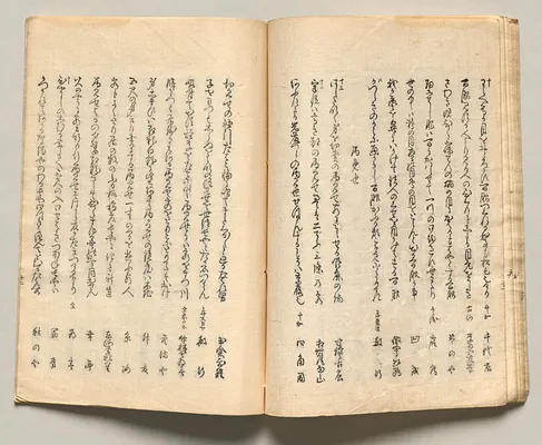 Spread Nineteen from Volume Five of People of Japan in Light Verse (Kyōka)