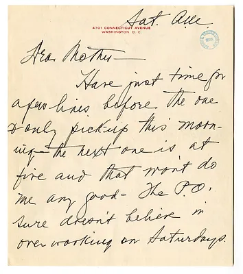 Letter from Bess W. Truman to Madge Gates Wallace