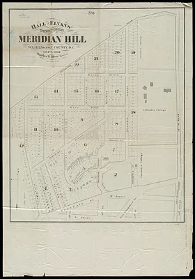 Hall and Elvans' subdivision of Meridian Hill, Washington County, D.C