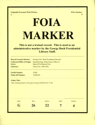 Jobs Announcement--Union, New Jersey 8/24/92 [OA 7579]
