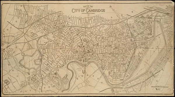 Map of the city of Cambridge