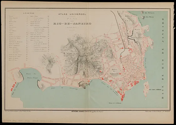 Plan de Rio-de-Janeiro (Bresil)