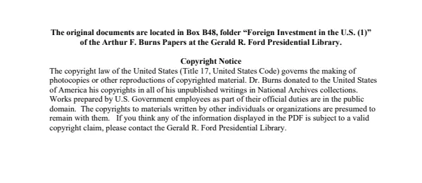 Foreign Investment in the U.S. (1)