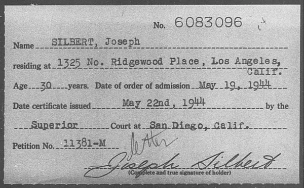 Silbert, Joseph - 1944