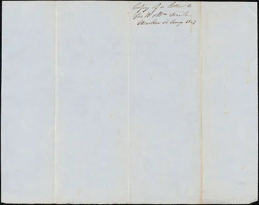 Copy of a letter from George Coffin to George W. and William Towle, 16 August 1847