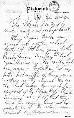 Longhand Note of Judge Harry S. Truman