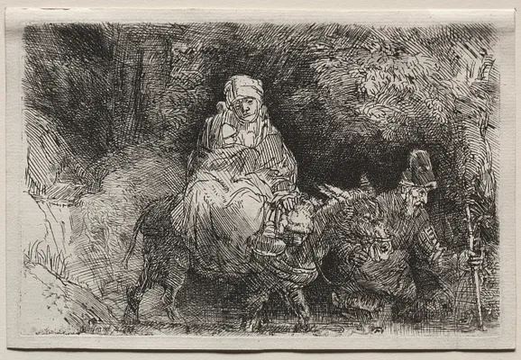 The Flight into Egypt: Crossing a Brook
