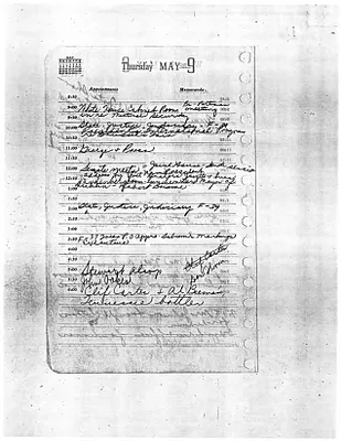 Lyndon Johnson's 1957 Desk Diary, beginning 5/9/1957