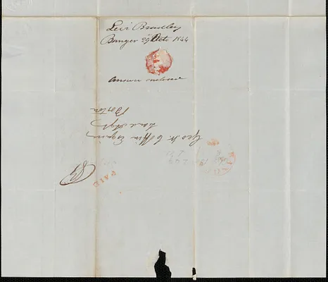 Levi Bradley to George Coffin, 29 October 1844