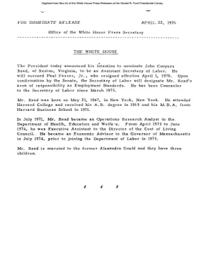 Read, John Conyers [Biography]