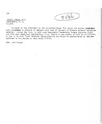 Cross Reference Memorandum