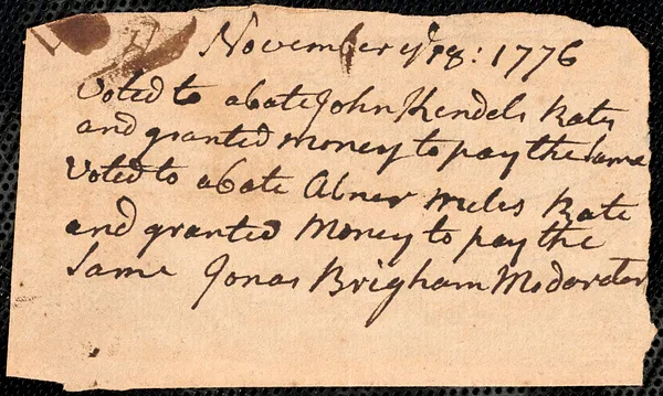 Abatements, 1776