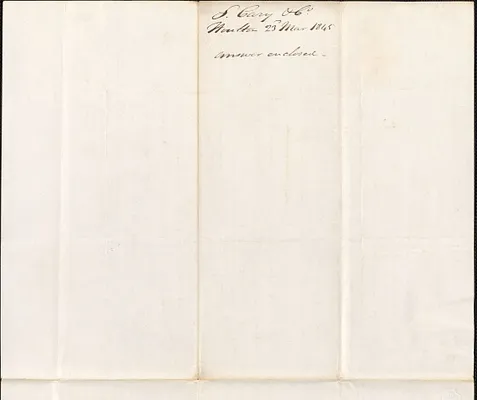 S. Cary to George Coffin, 23 March 1845