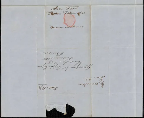 Ira Fish to George Coffin, 21 November 1844