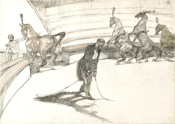 At the Circus: Free Horses