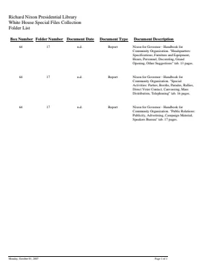 WHSF: Returned, 64-17