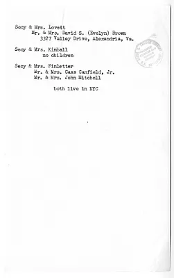 Typewritten Note