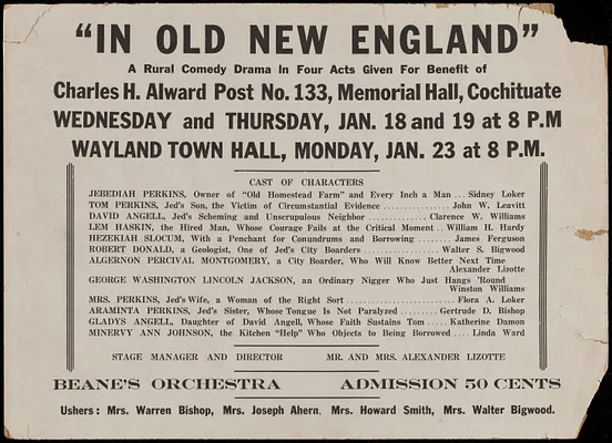 In old New England: a rural comedy drama in four acts