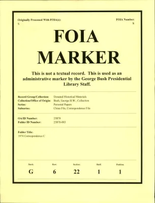 1974 Correspondence C