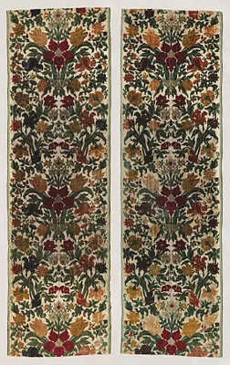 Lengths of Floral Velvet