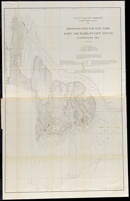 Proposed site for navy yard, Port Orchard, Puget Sound, Washington Ter.