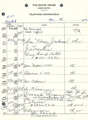 Presidential Phone Calls-November 1972 [2 of 2]