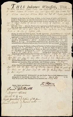 Charlotte Williams indentured to apprentice with Thomas Hopkins of Portland, 14 May 1793