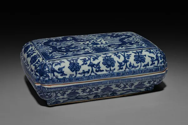 Covered Box with Dragons