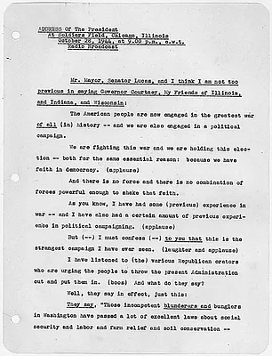 Address At Soldier's Field, Chicago, Illinois