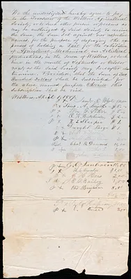 Committees for the Fair for the Exhibition of Agriculture, Mechanical, and Artistical Productions in the Town of Westborough, 1857