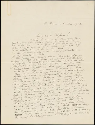 Gross, Louis, fl.1913 autograph letter signed to Hugo Münsterberg, Fort Slocum, N.Y., 06 May 1913