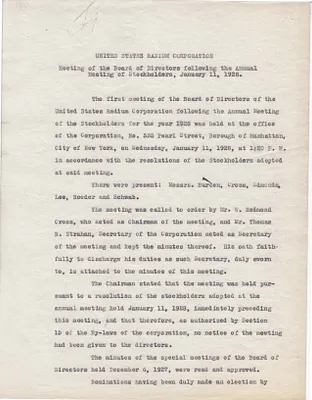 Minutes, January 11, 1928
