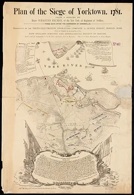 Plan of the Siege of Yorktown, 1781