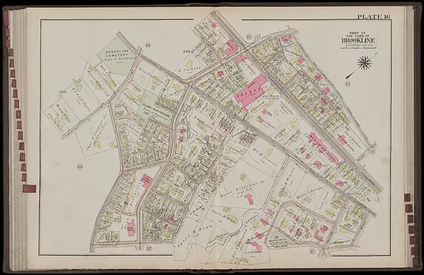 Atlas of the town of Brookline, Norfolk County, Massachusetts