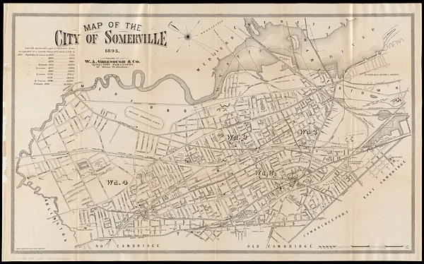 Map of the city of Somerville 1895