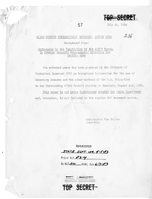 Background Papers for the Australia-New Zealand-United States (ANZUS) Council Preparations