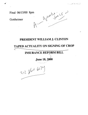 Agriculture Actualities 6/15/00