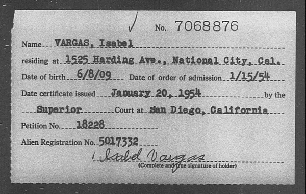Vargas, Isabel - 1954