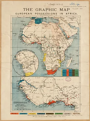 The graphic map of European possessions in Africa