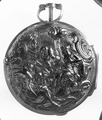4 CLASSICAL FIGURES WITH ROCOCO SCROLLS