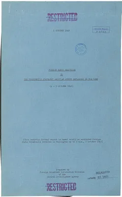 Report, Foreign Radio Reactions to the President's Statement About an Atomic Explosion in the USSR