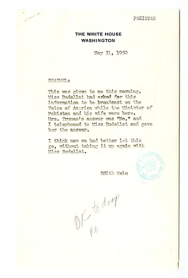Memorandum from Edith Helm to Reathel Odum with Related Notes