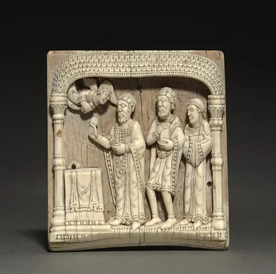 Plaque from a Portable Altar: Zacharias at the Altar